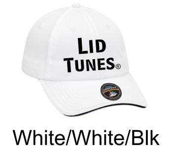 Lid Tunes Performance Cool Mesh White Cap